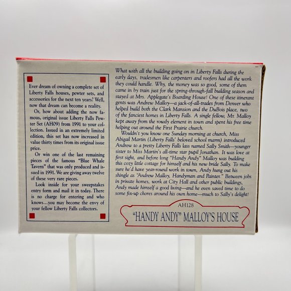 Liberty Falls HANDY ANDY MALLOYS Village HOUSE AH128 Americana Collection NEW - Picture 6 of 9